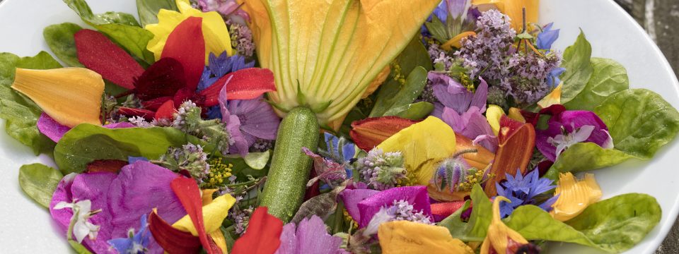 bloemensalade uit de tuin